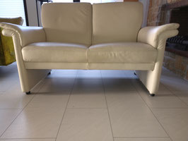 Design Sofa Leder weiß wie Rolf Benz, DeSede, LeoLux, COR, Cassina, Koinor, Natuzzi