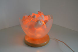 Salzkristall-Lampe Glasschale, klein