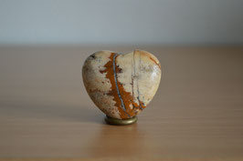 Landschafts-Jaspis-Herz - 4 cm