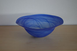 Glasschale 25  cm, blau