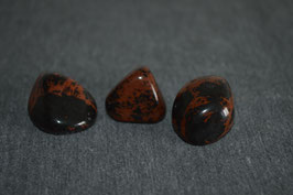 Mahagoni-Obsidian-Trommelstein