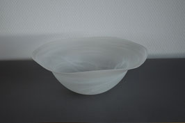 Glasschale 25  cm, weiss