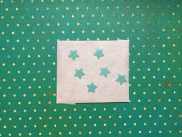 Wachsmotive Sterne pastellgrün 6 Stk.