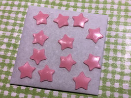 Wachsmotive Sterne rosa 12 Stk.