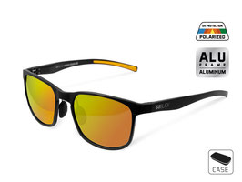 Sonnenbrillen polarisierend Delphin SG BLACK orange Gläser