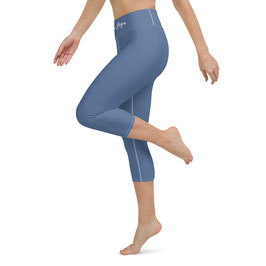 Legging Bleu uni 3/4