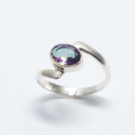 10178 Ring Silber 925 mit Topas Mystik