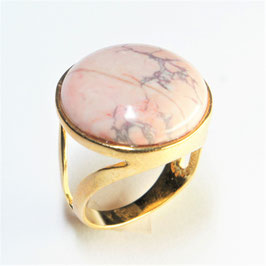 10371 Ring vergoldet mit Howlith Borate