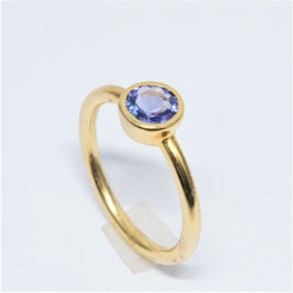 10587 Ring Sterlingsilber 925 18K verg. mit Tansanit