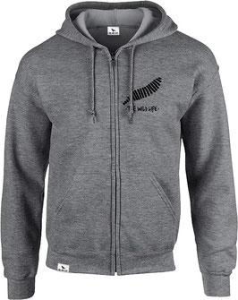 PAINTED FEATHER Zipper (graphite heather)