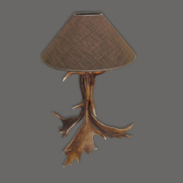 ArtNature Tischlampe mit Kapitalen Damwildschaufeln