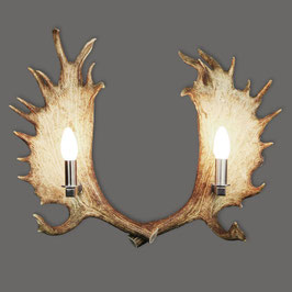 ArtNature Wandlampe mit Kapitalen Damwildschaufeln