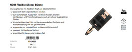 Noir Flexible Slicker Bürste breit