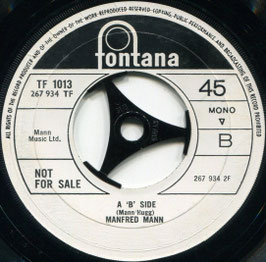 Manfred Mann - Ragamuffin Man / A 'B' Side - UK Fontana TF 1013