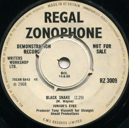 Junior's Eyes‎ - Mr. Golden Trumpet Player / Black Snake - UK Regal Zonophone RZ 3009