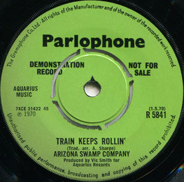Arizona Swamp Company ‎- Tennessee Woman / Train Keeps Rollin' - UK Parlophone R 5841