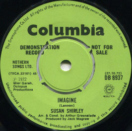 Susan Shirley - The Other Side Of Me / Imagine - UK Columbia DB 8937