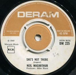 Neil MacArthur - She's Not There / World Of Glass - UK Deram DM 225