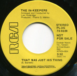 In-Keepers (The) - That Was Just His Thing / The Cobweb Threads Of Autumn - US RCA Victor 74-0229