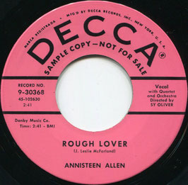 Annisteen Allen - Rough Lover / Pardon Me - US Decca 9-30368