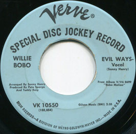 Willie Bobo - Evil Ways / Up-Up And Away - US Verve VK-10550