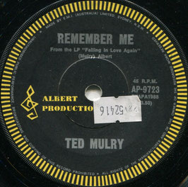 Ted Mulry - Memories / Remember me - Australian Albert Productions AP 9723
