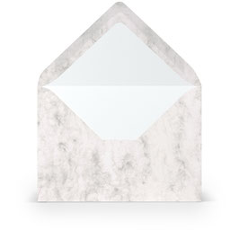 Briefumschläge Paperado 5er Pack grau marmora