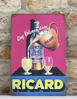Plaque métal repro tôle vintage Ricard
