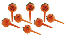 Lot de 8 Piques Citrouilles Halloween