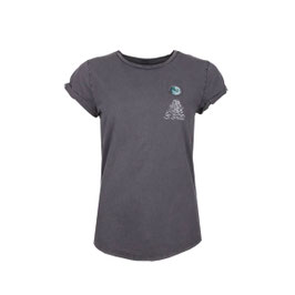 Fädd T-Shirt Vollmond Päp steinwasch grau