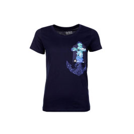 Fädd T-Shirt Ankerblume BT navy
