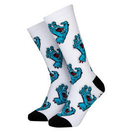 Santa Cruz Screaming Hand Sock white