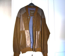 Braune Kunstlederjacke