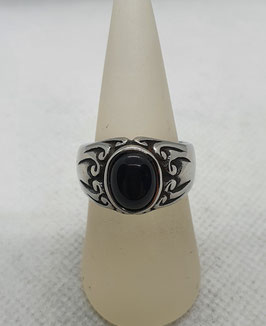 Edelstahlring "Onyx"