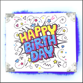 Happy Birthday groß 15 x 18 cm