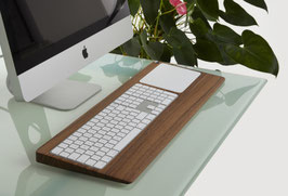 Woody’s Numeric TrackpadTray 2021 aus Nussbaumholz - Halterung für Apple Magic Keyboard mit Ziffernblock und Touch ID und Trackpad (ab 2021)