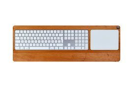 Woody’s Numeric TrackpadTray 2021 aus Kirschbaumholz - Halterung für Apple Magic Keyboard mit Ziffernblock und Touch ID und Trackpad (ab 2021) - RECHTSHÄNDIG