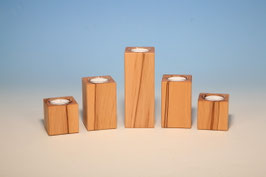 Teelichthalter aus Kernbuchenholz