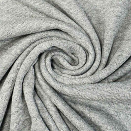 Knitted cotton jersey light gray