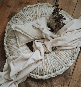 Wreath made of cord wool - inzell dark