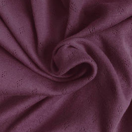 Knitted cotton jersey elderberry