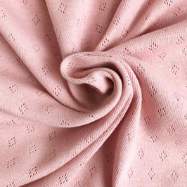 Knitted cotton jersey salmon pink