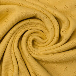 Knitted cotton jersey ochre