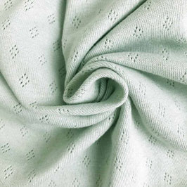 Knitted cotton jersey light old mint