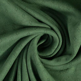 Knitted cotton jersey fir green