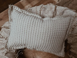 Cushion WAFFLE PIQUE dark beige
