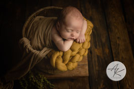 Handgestrickte Kammzugdecke für Neugeborene/Baby-Fotografie "rechteckig uni "