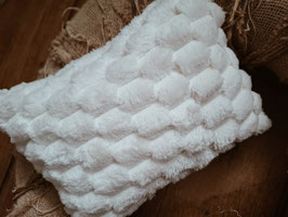 Cushion plush cream white
