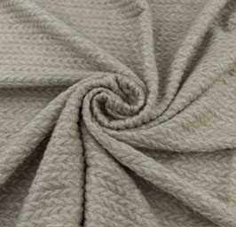 Decke Zopfmuster graubeige