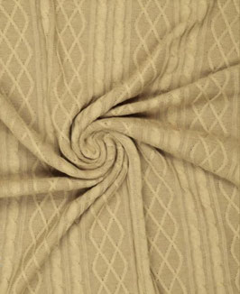 Decke Jacquard - light brown